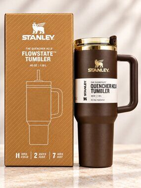 Stanley Quencher H2.0 FlowState Tumbler 40 oz Brown New in Box